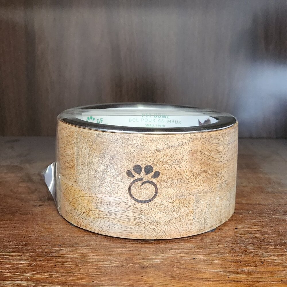 GF Pet Mango Wood Bowl Single - Med